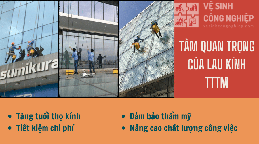 Tầm quan trọng của việc lau kính trung tâm thương mại
