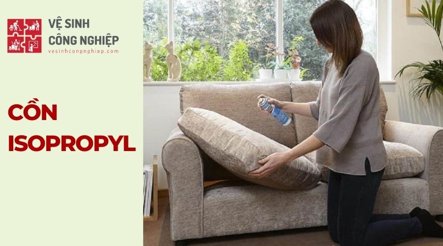 Giặt ghế sofa nỉ tại nhà bằng cồn Isopropyl