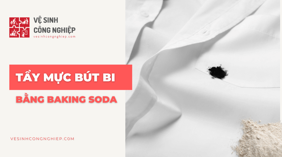 Cách tẩy mực bút bi trên quần áo bằng Baking Soda