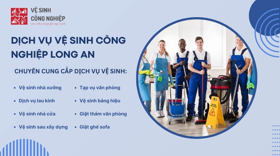 Các gói dịch vụ vệ sinh công nghiệp tại Long An