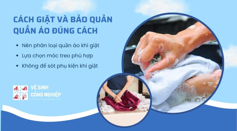 Cách giặt và bảo quản quần áo đúng cách, tránh bị ố vàng trở lại