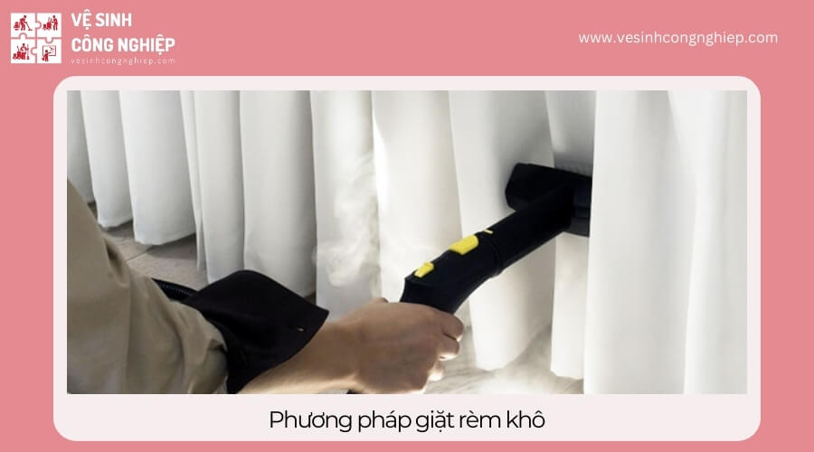 Cách giặt rèm khô