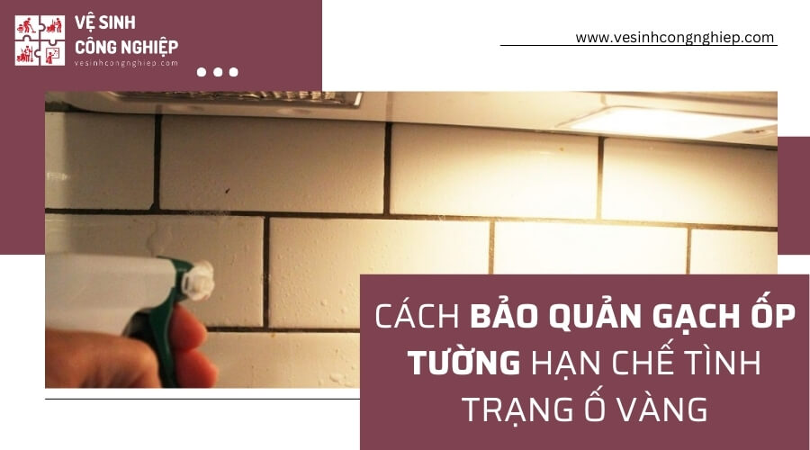 Cách bảo quản gạch ốp tường hạn chế ố vàng