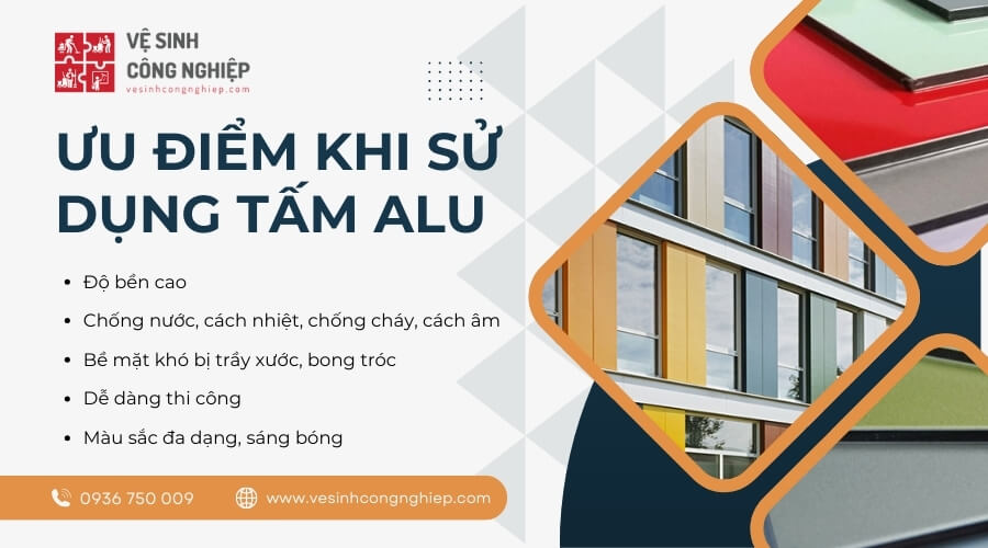 Ưu điểm khi sử dụng tấm Alu