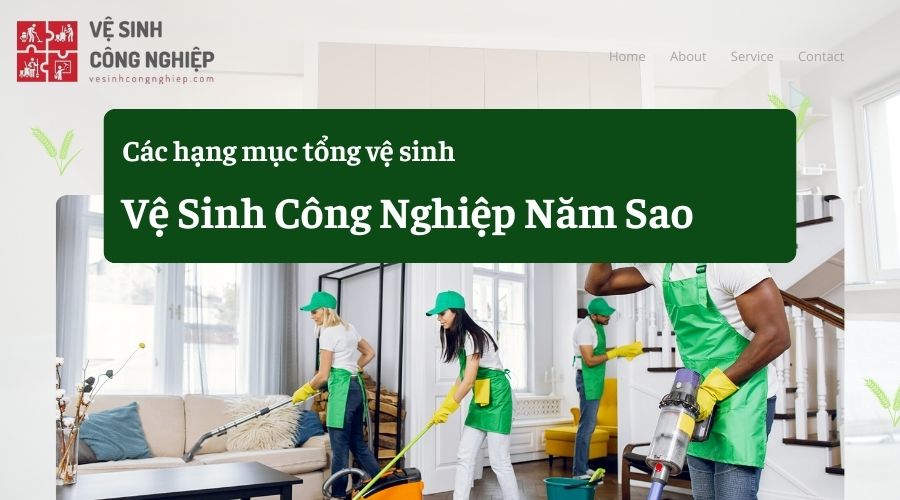 các hạng mục tổng vệ sinh