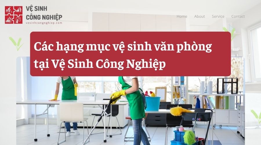 các hạng mục vệ sinh văn phòng