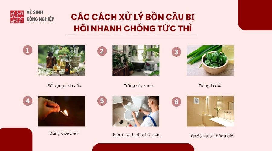 cách xử lý bồn cầu​ bị hôi
