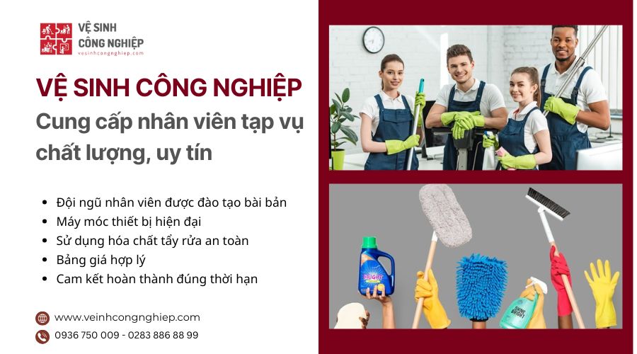 địa chỉ cung cấp nhân viên tạp vụ văn phòng