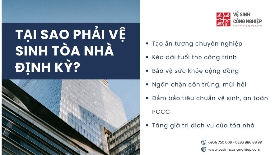 vệ sinh tòa nhà định kỳ
