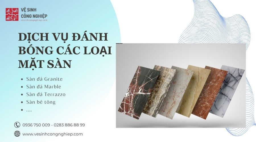 đánh bóng sàn đá granite​