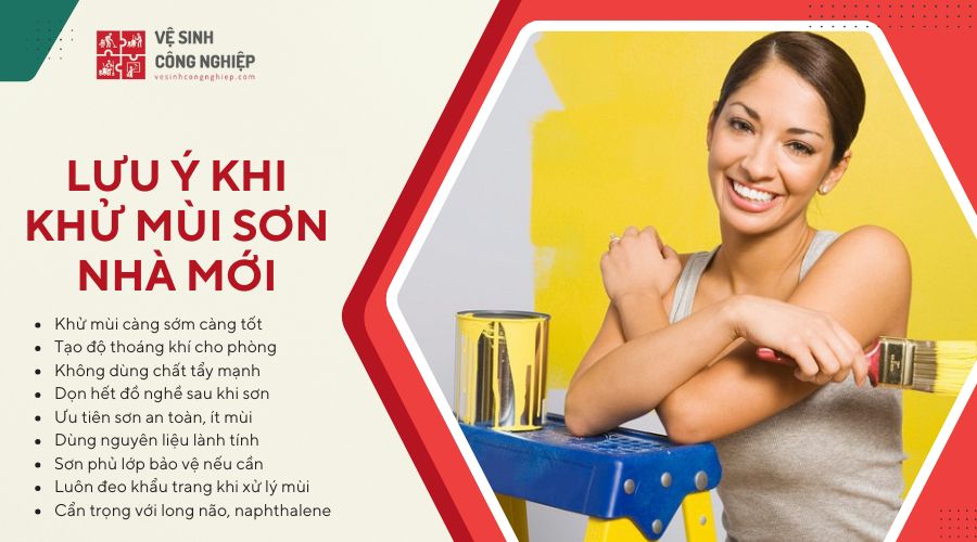 cách khử mùi sơn nhà mới xây 