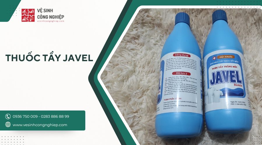 dùng thuốc tẩy javel