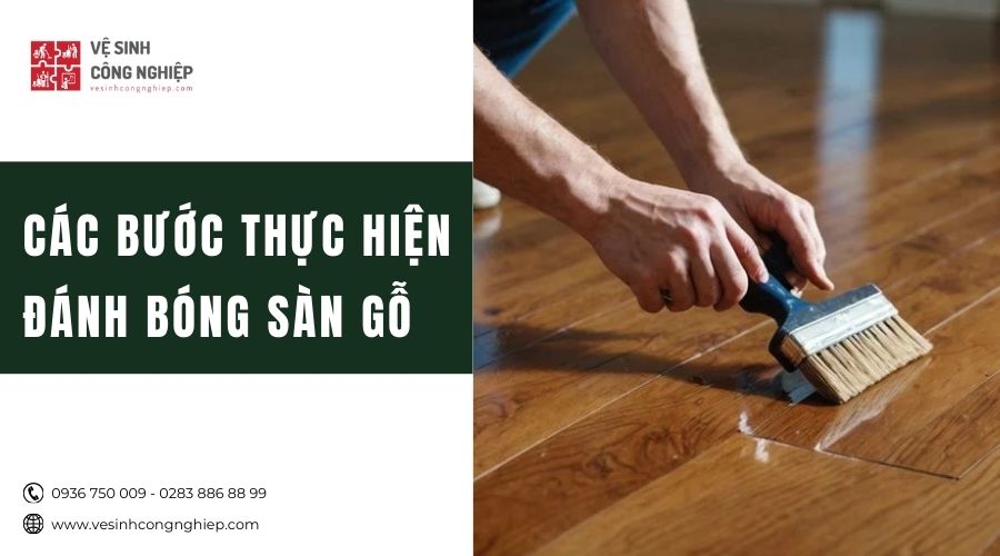 các bước đánh bóng sàn gỗ 