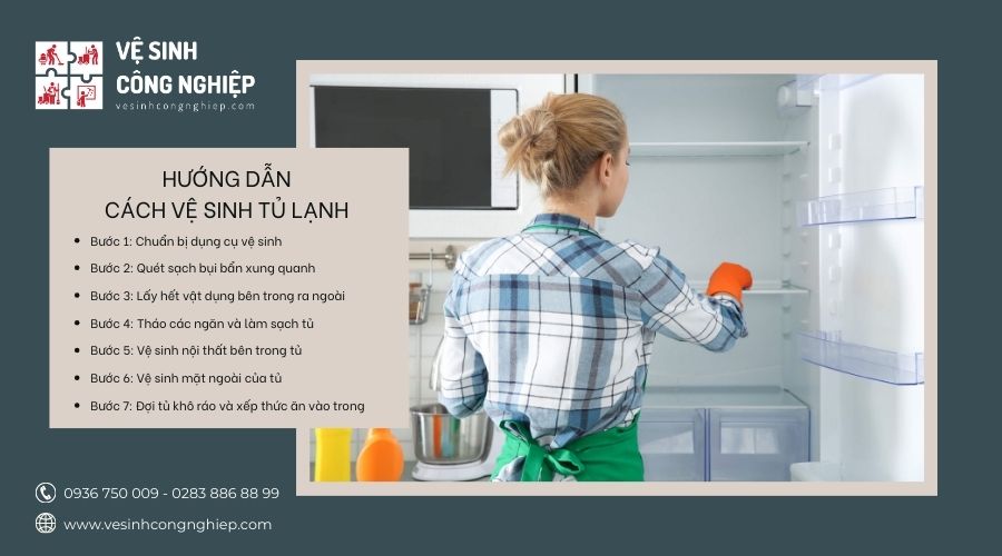 hướng dẫn cách vệ sinh tủ lạnh 