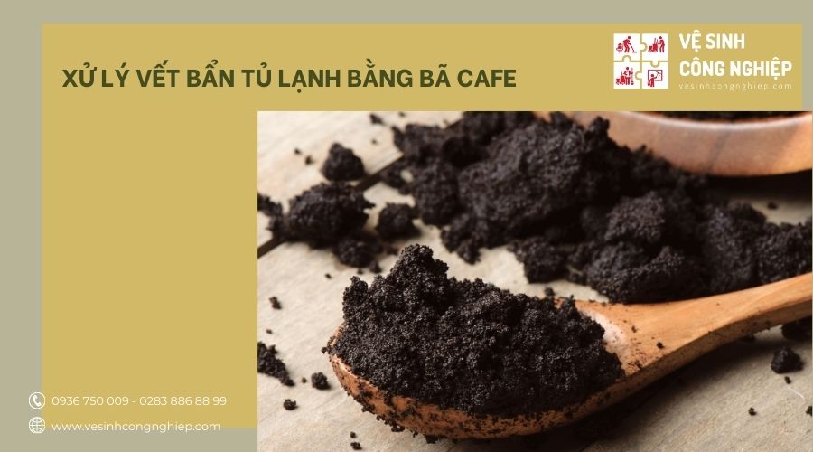 xử lý vết bẩn bằng bã cà phê 
