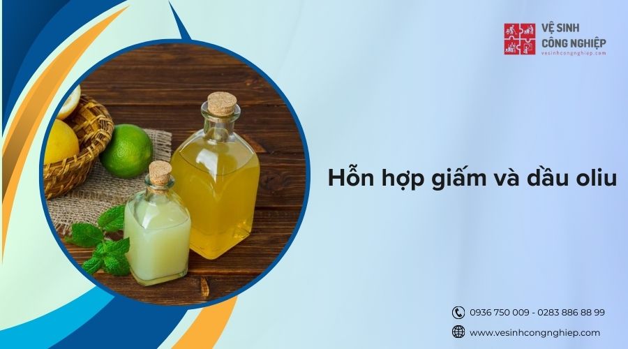 mẹo làm sáng đồ inox bằng hỗn hợp giấm và dầu oliu