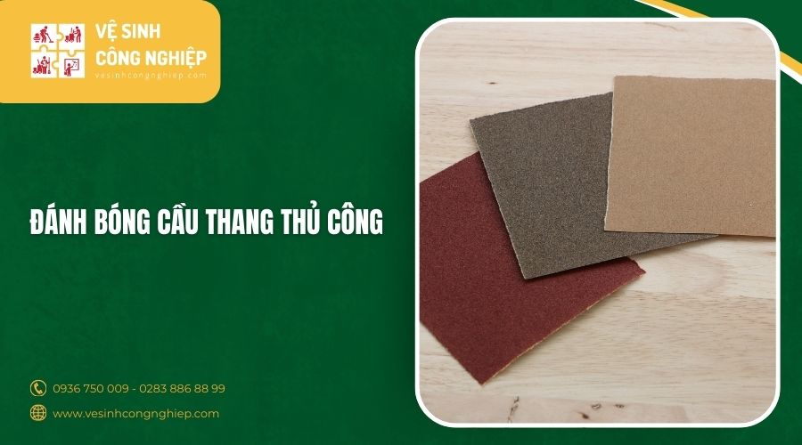 đánh bóng cầu thang thủ công