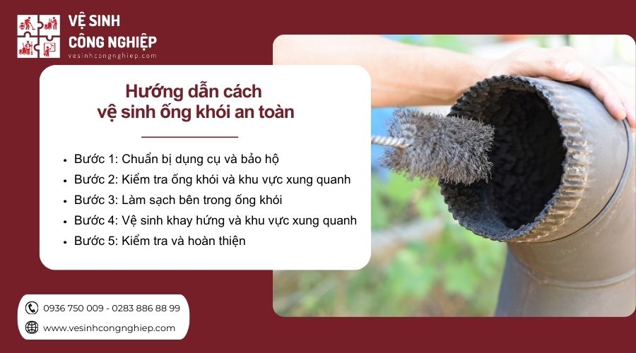 hướng dẫn cách vệ sinh ống khói an toàn