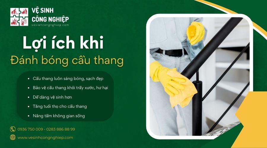 lợi ích khi đánh bóng cầu thang 