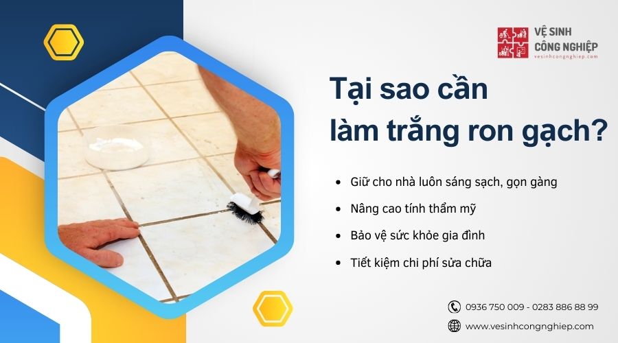 tại sao cần làm trắng ron gạch 
