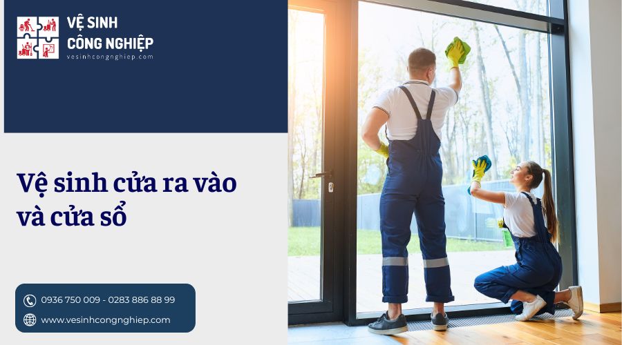 vệ sinh cửa sổ ra vào và cửa sổ 