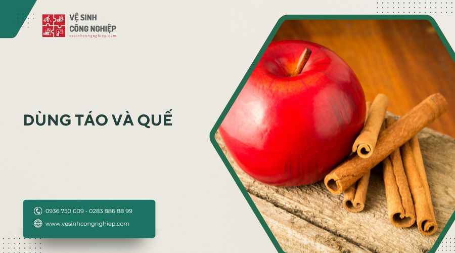 dùng táo và quế tạo hương thơm trong nhà