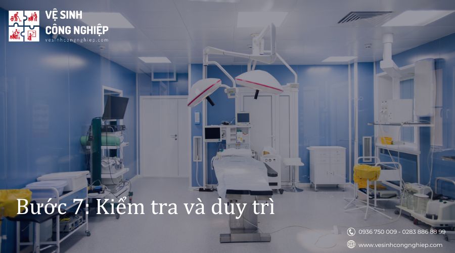 khử trùng phòng bệnh bằng cách kiểm tra và duy trì