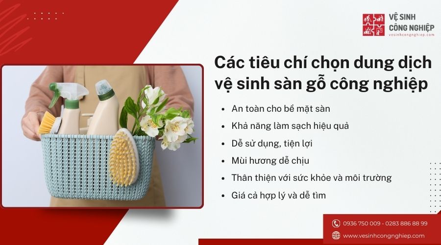 các tiêu chí chọn dung dịch vệ sinh sàn gỗ công nghiệp 