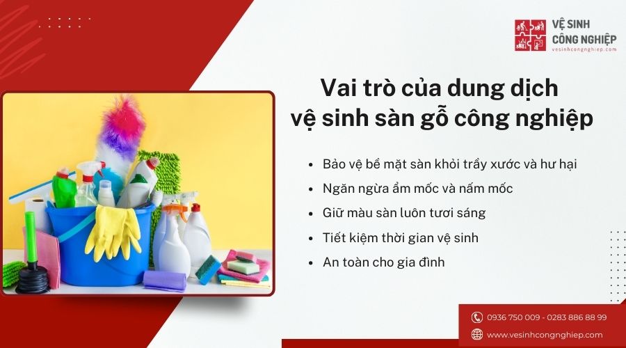 vai trò của dung dịch vệ sinh sàn gỗ công nghiệp 