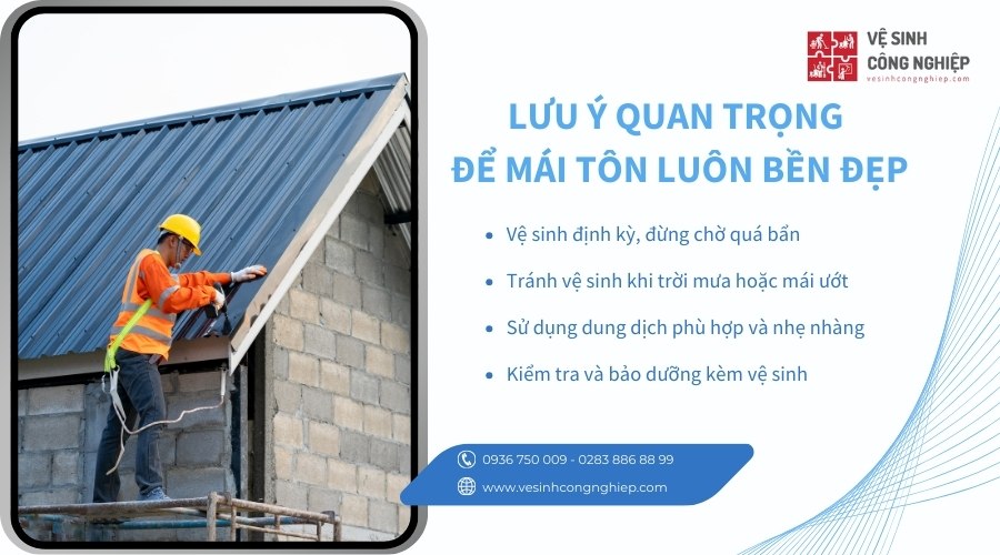 lưu ý quan trọng để mái tôn luôn bền đẹp 