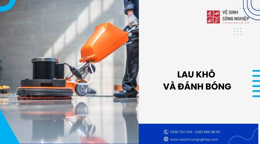 lau khô và đánh bóng
