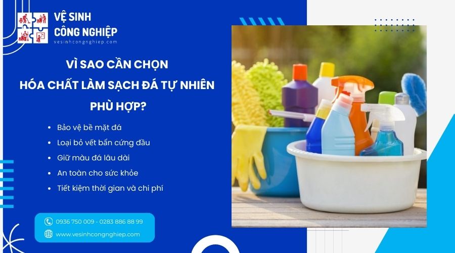 vì sao cần chọn hóa chất làm sạch đá tự nhiên
