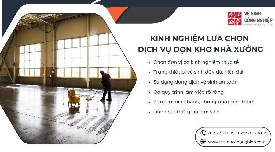 kinh nghiệm lựa chọn dịch vụ dọn kho nhà xưởng 