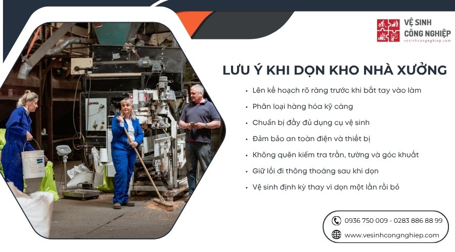 lưu ý khi dọn kho nhà xưởng