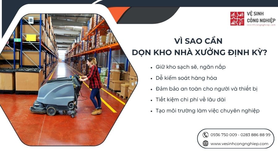 vì sao cần dọn kho nhà xưởng định kỳ