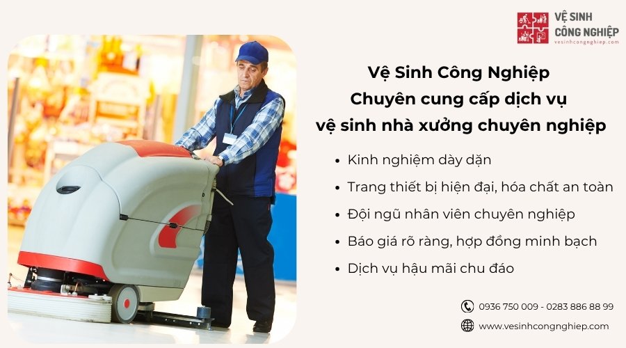 dịch vụ vệ sinh nhà xưởng chuyên nghiệp