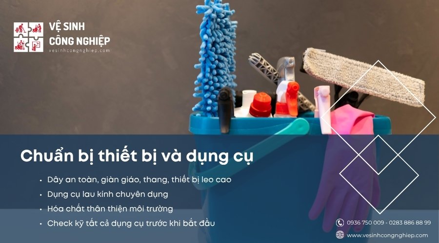 chuẩn bị thiết bị và dụng cụ