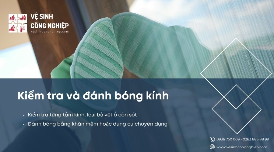 kiểm tra và đánh bóng kính