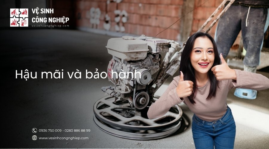 hậu mãi và bảo hành chà sàn bê tông