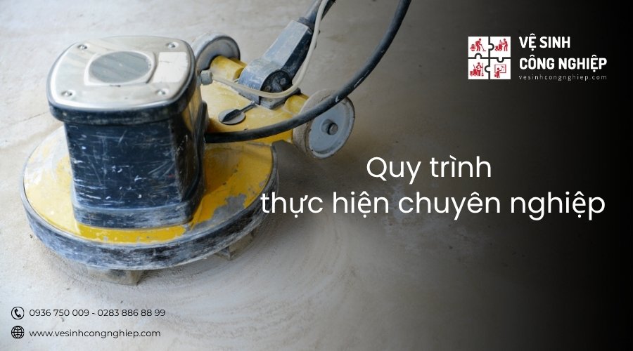 quy trình chà sàn bê tông 