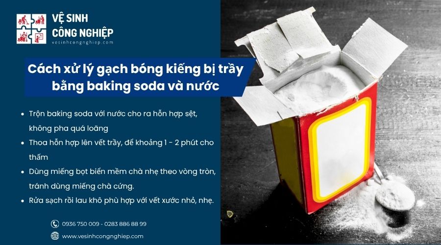 cách xử lý gạch bóng kiếng bị trầy