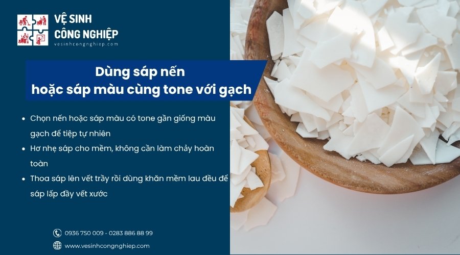 sáp nền tẩy gạch bóng kiếng trên sàn