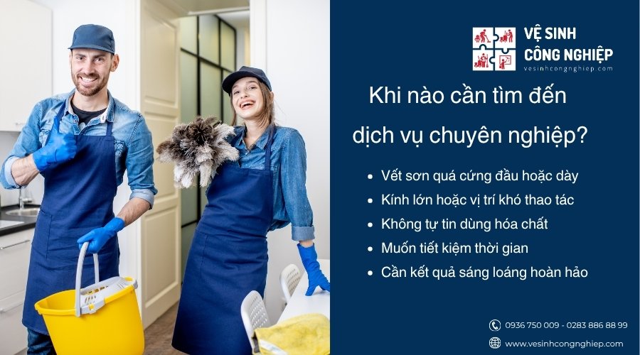 khi nào cần tìm đến dịch vụ lau kính chuyên nghiệp 