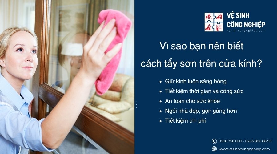 vì sao cần biết cách tẩy sơn trên cửa kính 