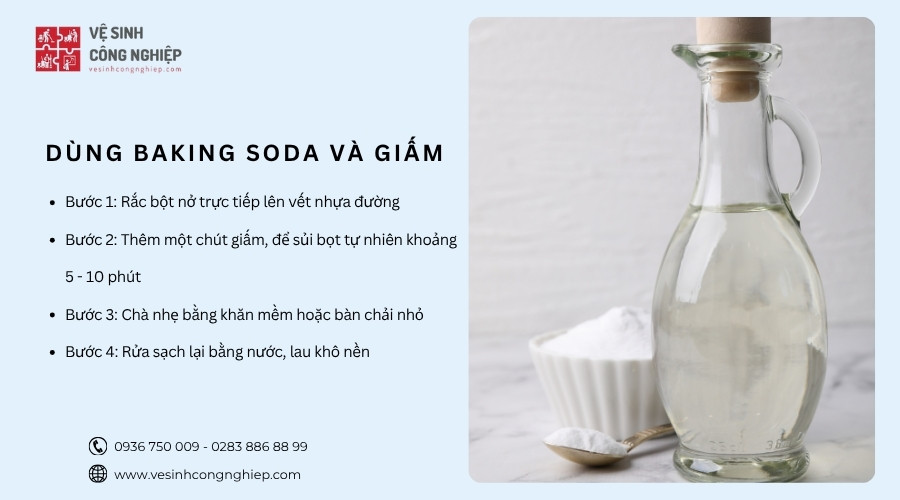 dùng baking soda và giẩm