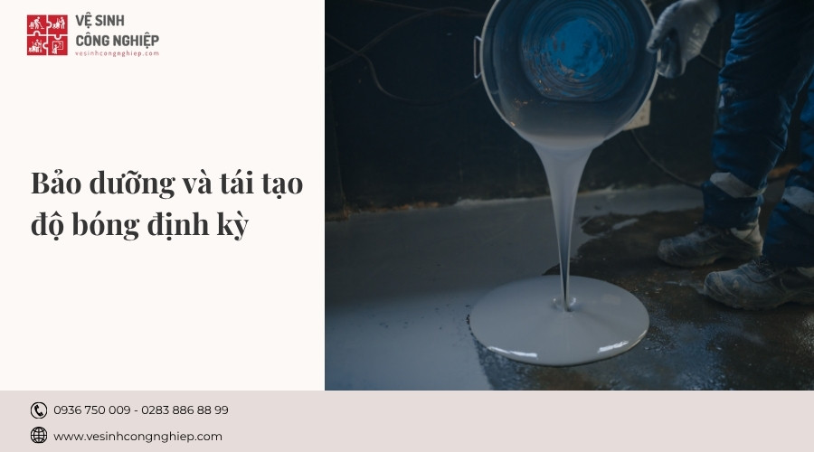 bảo dưỡng và tái tạo nền xi măng đánh bóng 