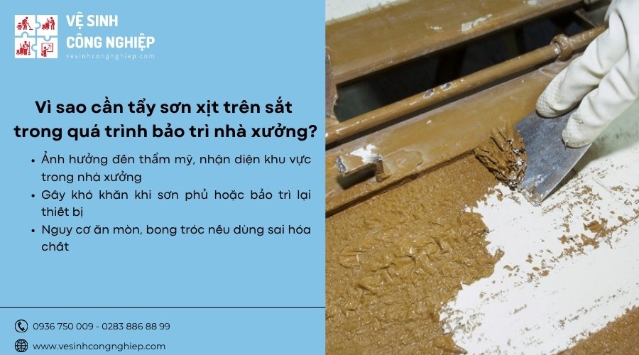 vì sao cần tẩy sơn xịt trên sắt