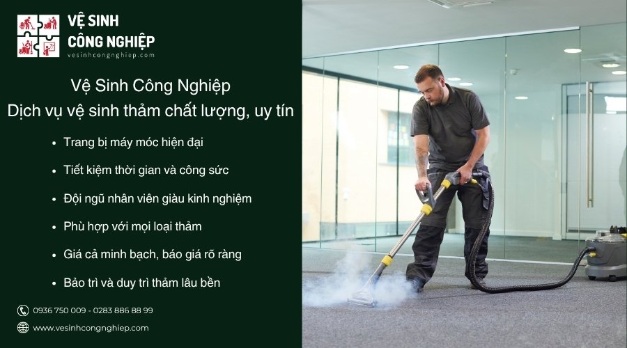 dịch vụ vệ sinh thảm chất lượng, uy tín