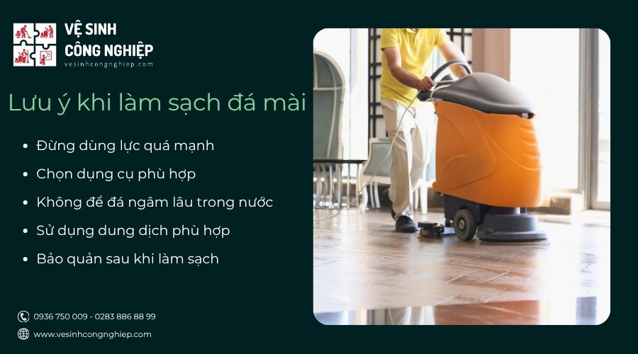 lưu ý khi làm sạch đá mài