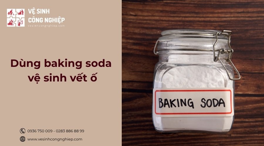 dùng baking soda tẩy vết ố